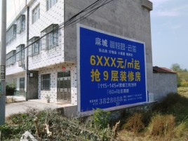 小金墙体广告质量分析