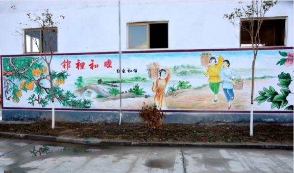 小金乡镇文化墙 乡风文明焕发新活力