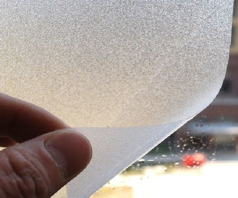 小金玻璃门外面粘广告用什么材料好？